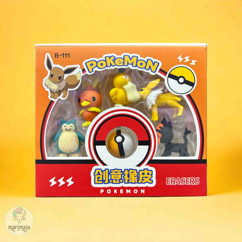 Borradores Pokemon Caja X 6 Unidades Motivo 1