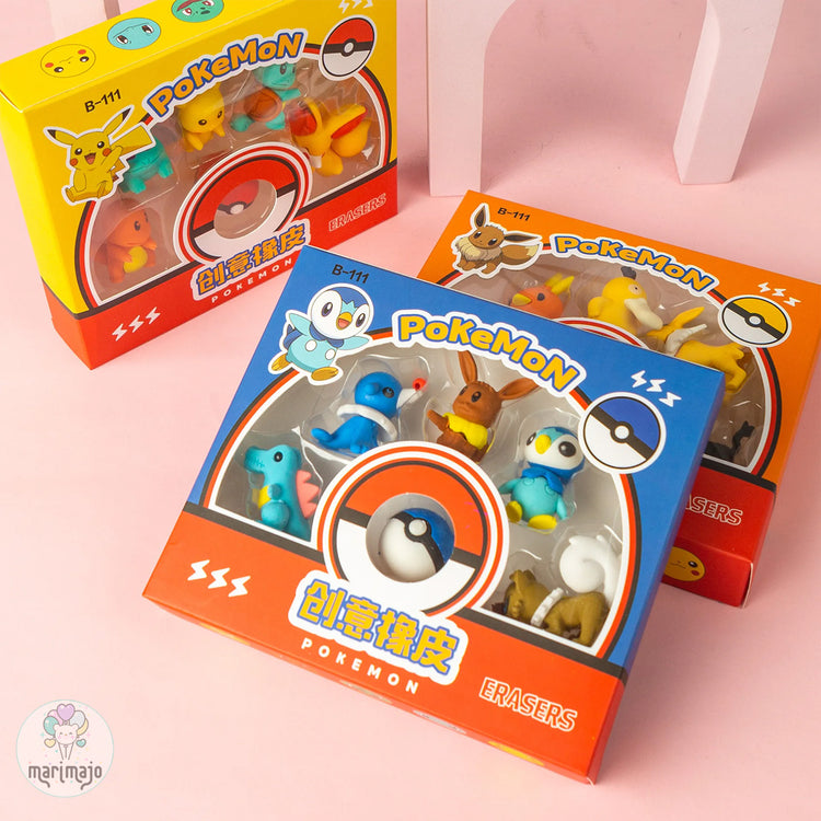 Borradores Pokemon Caja X 6 Unidades Motivo 3