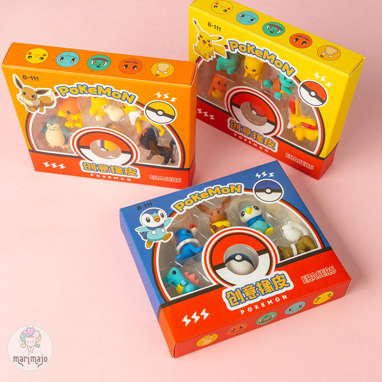 Borradores Pokemon Caja X 6 Unidades Motivo 2