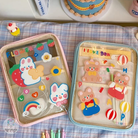 Estuche Organizador Kawaii Para Tablet, Cuaderno o Accesorios