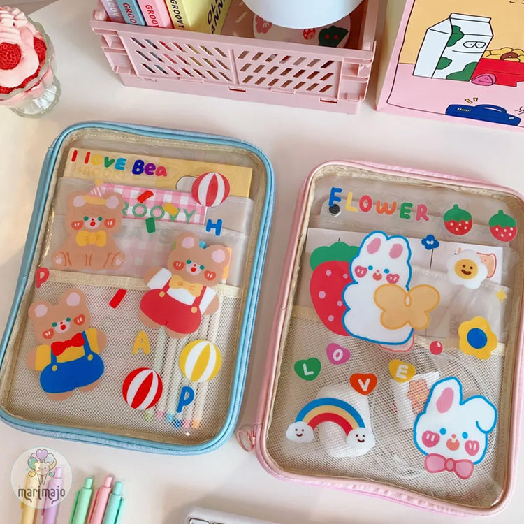 Estuche Organizador Kawaii Para Tablet, Cuaderno o Accesorios