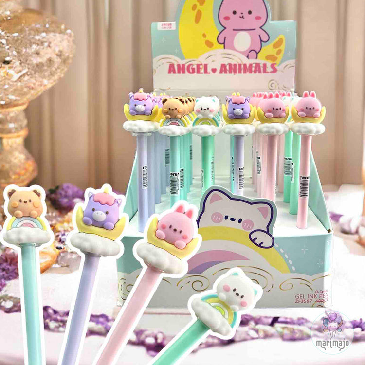 Esfero Angeles Animalitos Kawaii
