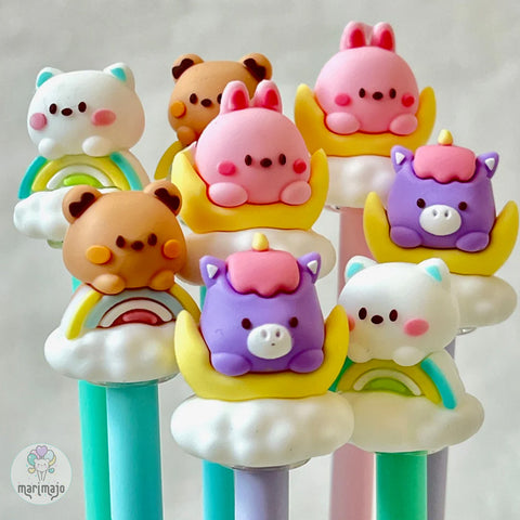 Esfero Angeles Animalitos Kawaii