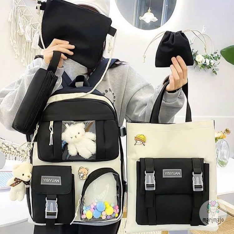 Morral 5 Piezas Estilo Coreano