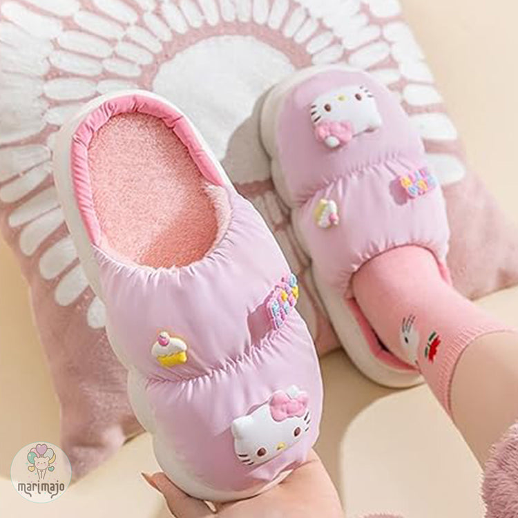 Pantuflas Hello Kitty Pines Rosado