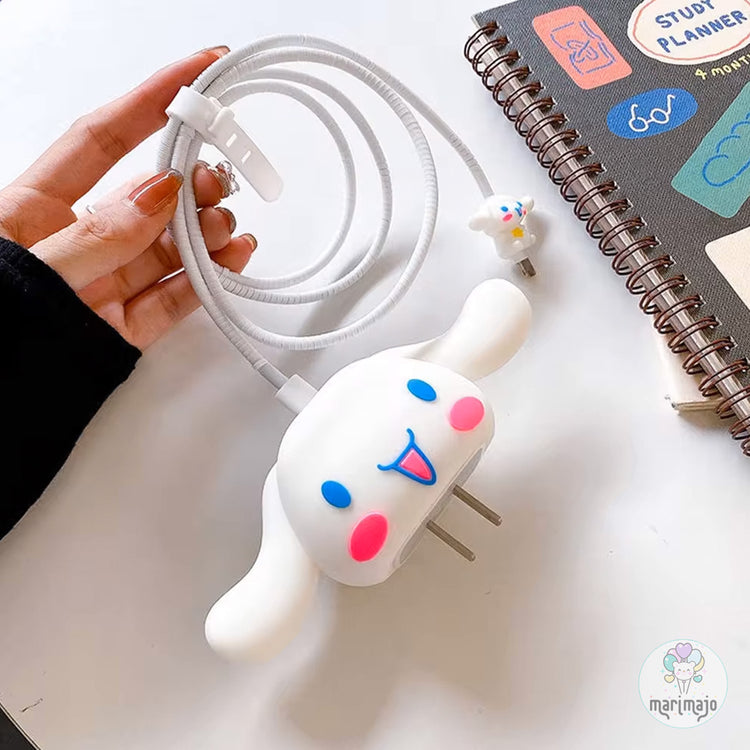 Protector Cinnamoroll Para Cargador De Iphone