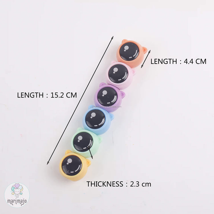 Resaltador Astronauta Apilable 6 Colores
