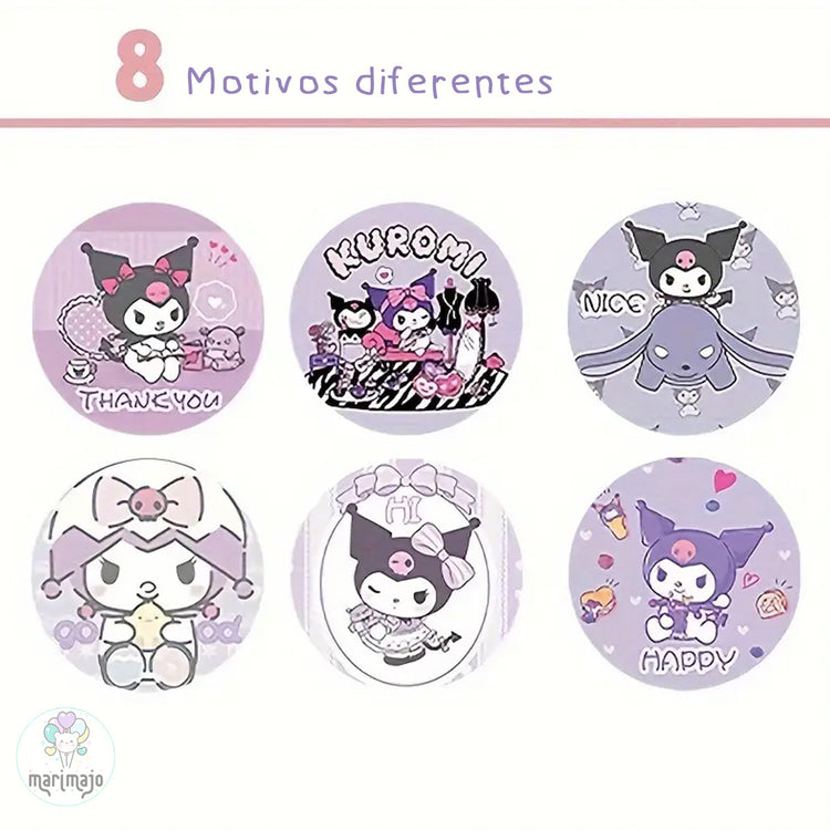 Rollo 500 Stickers Hello Kitty, Cinnamoroll, Pochacco, Kuromi