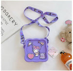 Bolso Kuromi Manos Libres Cuadrado Con Pines