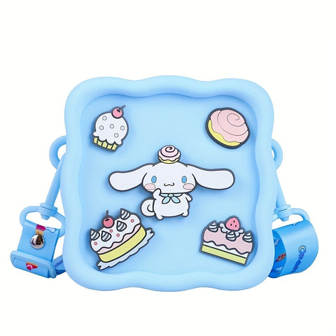 Bolso Cinnamoroll Manos Libres Cuadrado Con Pines