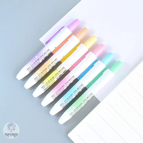 Resaltador Retráctil Set X 6 Colores