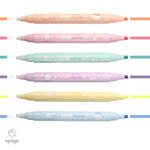 Resaltador Borrable X 6 Colores
