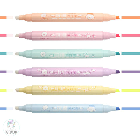Resaltador Borrable X 6 Colores