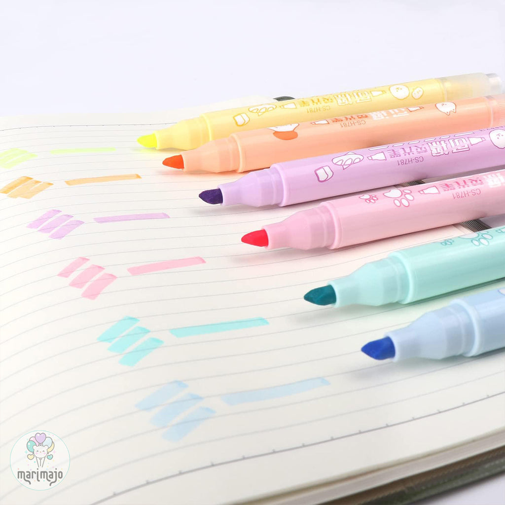 Resaltador Borrable X 6 Colores