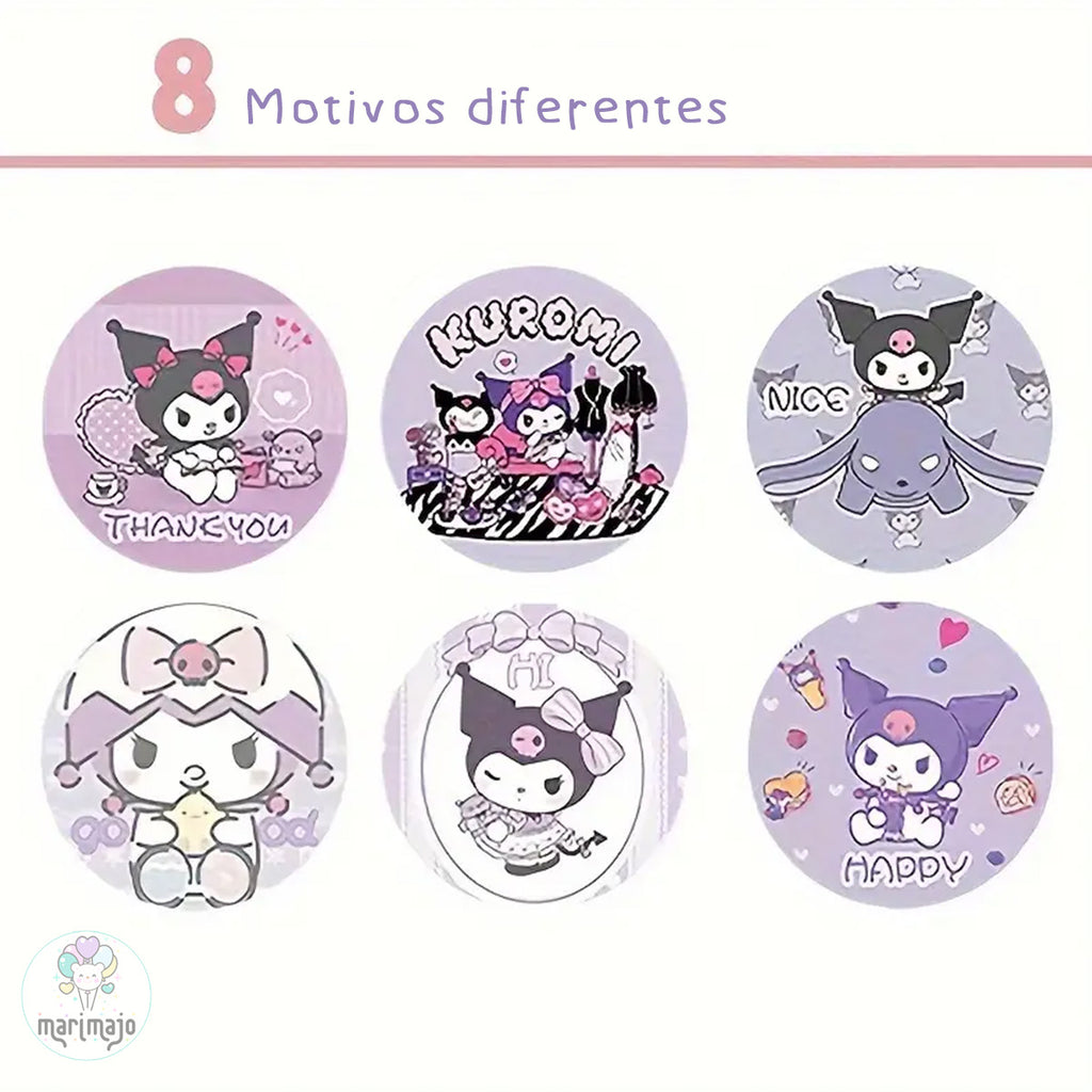 Rollo 500 Stickers Hello Kitty, Cinnamoroll, Pochacco, Kuromi