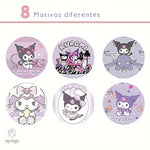 Rollo 500 Stickers Hello Kitty, Cinnamoroll, Pochacco, Kuromi